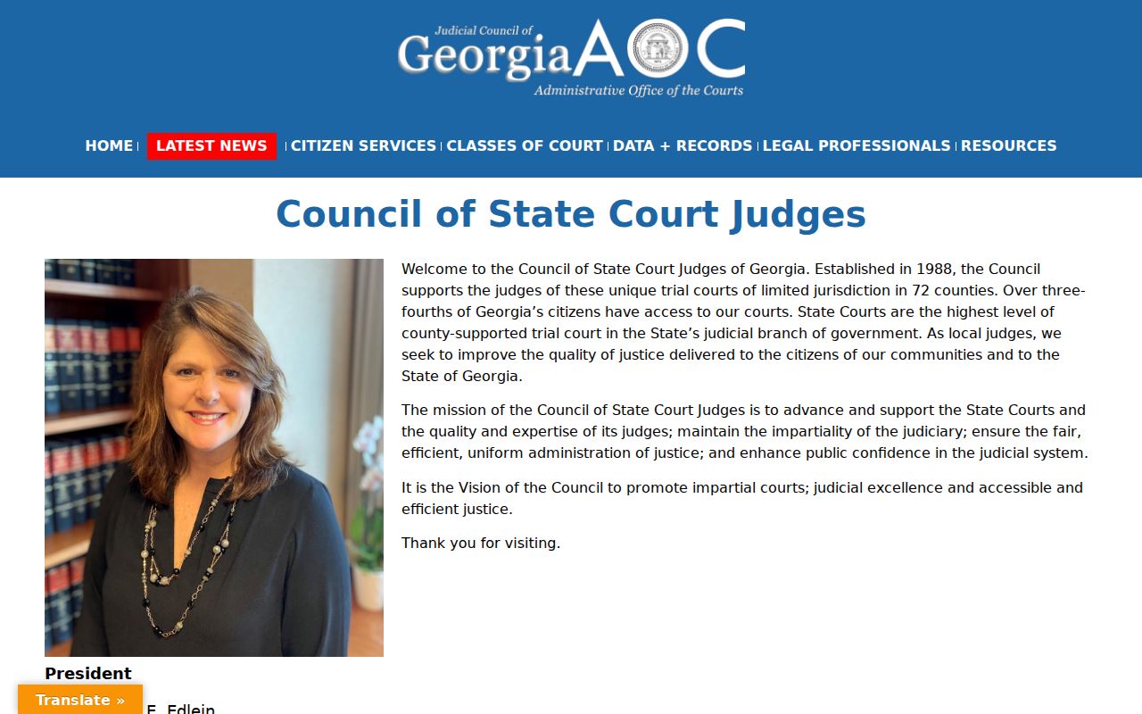 Georgia State Court county coverage information